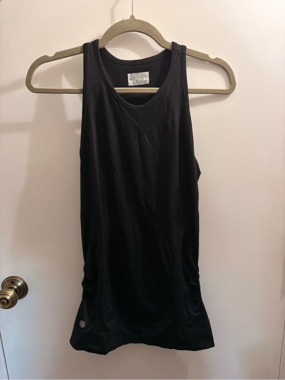 Athleta Black Crew Neck Performance Top
